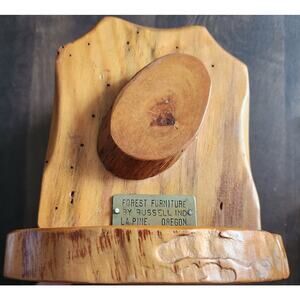 Wooden handmade napkin holder by forest furniture la pine Oregon